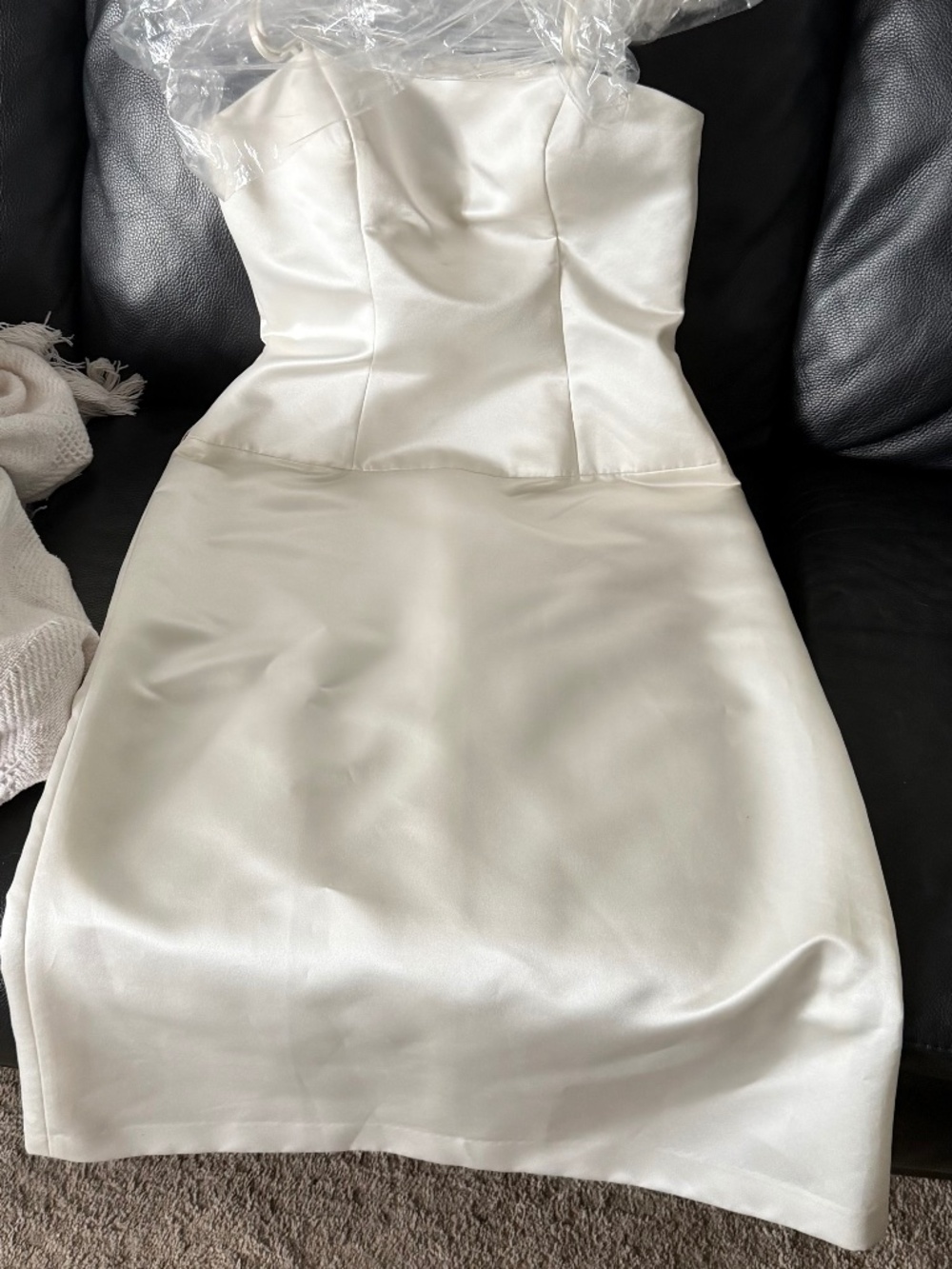 Bridal dress midi length
